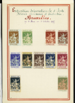 1897-1942, Joli lot de vignettes chamarrées dont Expositions,
