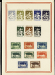 1897-1942, Joli lot de vignettes chamarrées dont Expositions,