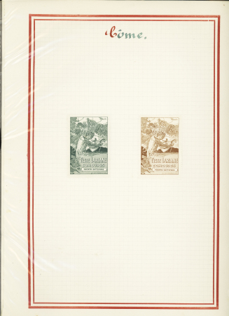 1897-1942, Joli lot de vignettes chamarrées dont Expositions,