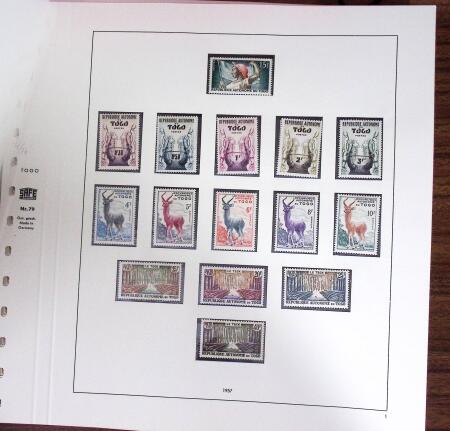 1947-1985, Collection de timbres neufs du TOGO avec