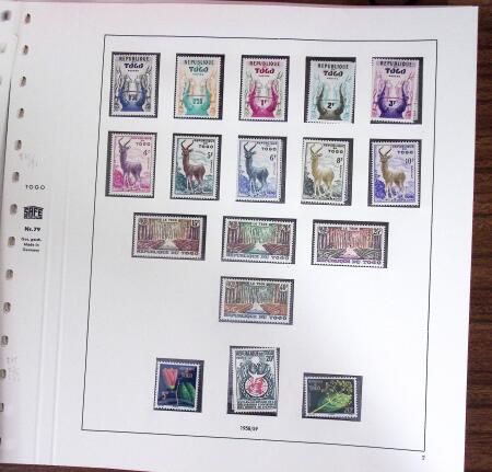 1947-1985, Collection de timbres neufs du TOGO avec