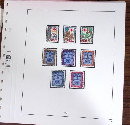 1947-1985, Collection de timbres neufs du TOGO avec