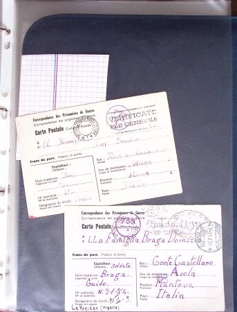 1943-1945, 38 lettres cartes de Prisonniers de Guerre,