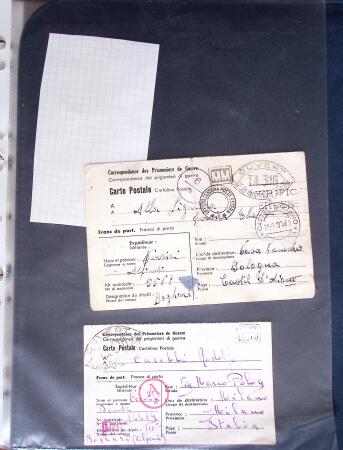 1943-1945, 38 lettres cartes de Prisonniers de Guerre,