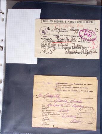 1943-1945, 38 lettres cartes de Prisonniers de Guerre,