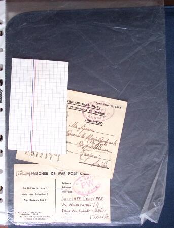 1943-1945, 38 lettres cartes de Prisonniers de Guerre,