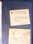 1943-1945, 8 messages Croix-Rouge et 30 lettres lettres