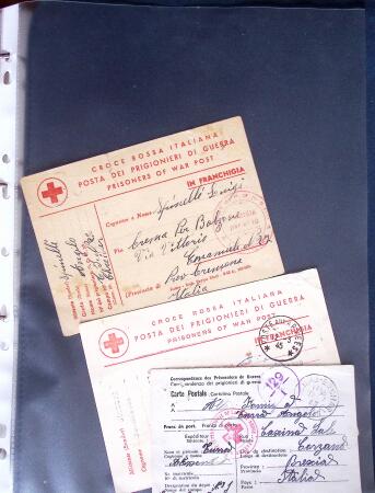 1943-1945, 8 messages Croix-Rouge et 30 lettres lettres