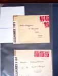 1943-1945, 8 messages Croix-Rouge et 30 lettres lettres