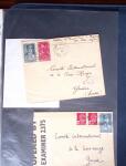 1943-1945, 8 messages Croix-Rouge et 30 lettres lettres