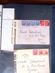1943-1945, 8 messages Croix-Rouge et 30 lettres lettres