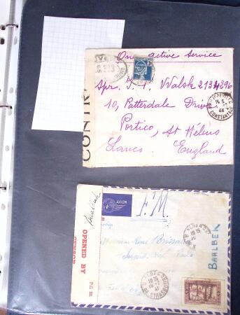 1940-1945, 47 lettres avec censures partant d'Algérie