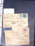 1940-1945, 47 lettres avec censures partant d'Algérie