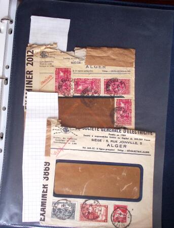 1940-1945, 47 lettres avec censures partant d'Algérie