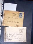 1940-1945, 47 lettres avec censures partant d'Algérie