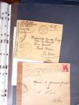 1940-1945, 47 lettres avec censures partant d'Algérie