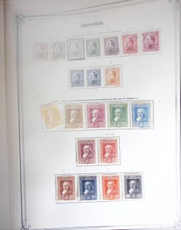 1850-1987, Mint & used collection of SPAIN in 2 large
