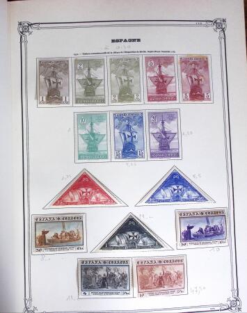 1850-1987, Mint & used collection of SPAIN in 2 large