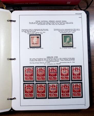 1945-1985, Mint collection of Poland in 8 albums/stockbooks