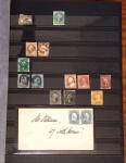1852-1970, Small dealer's stock on cards plus stockbook