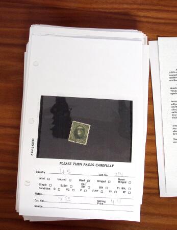 1852-1970, Small dealer's stock on cards plus stockbook