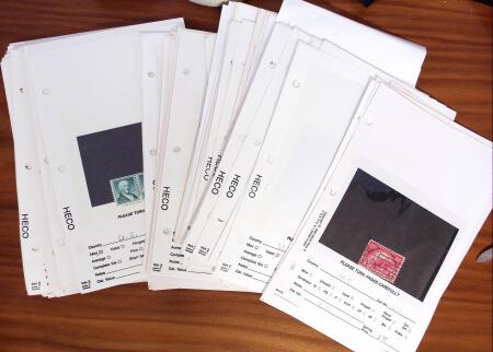 1852-1970, Small dealer's stock on cards plus stockbook