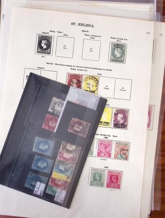 1840-1930, Somewhat untidy lot with sets of pages, albums,
