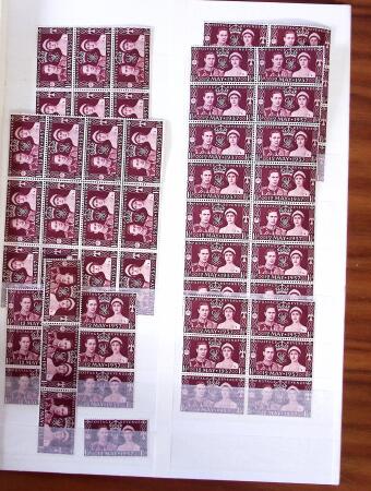 1840-1930, Somewhat untidy lot with sets of pages, albums,