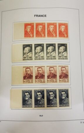 1849-1998 Collection de France en quatre albums Davo,