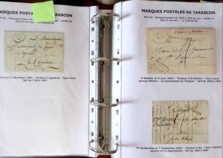 1691-1897, Collection sur les marques postales de TARASCON