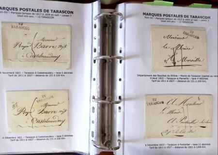 1691-1897, Collection sur les marques postales de TARASCON