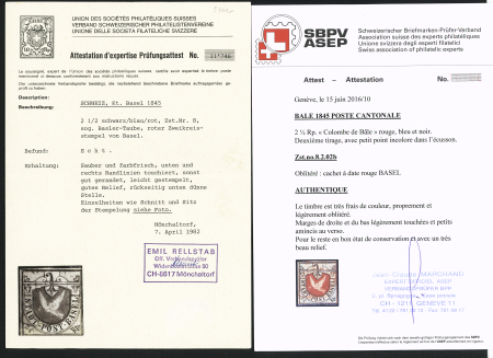 1845-1996, Remarkable collection of Switzerland in three