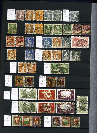 1845-1996, Remarkable collection of Switzerland in three