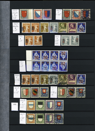 1845-1996, Remarkable collection of Switzerland in three