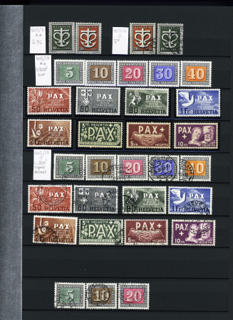 1845-1996, Remarkable collection of Switzerland in three
