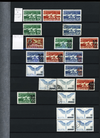 1845-1996, Remarkable collection of Switzerland in three
