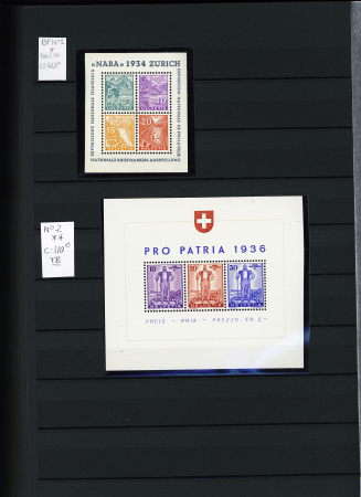 1845-1996, Remarkable collection of Switzerland in three