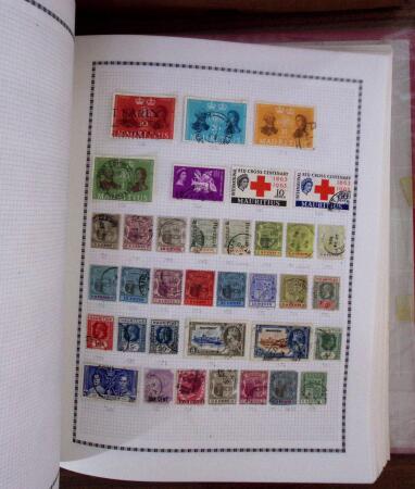 1860-1970, Small all-world estate in two albums, noted