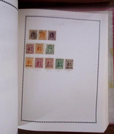 1860-1970, Small all-world estate in two albums, noted