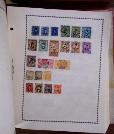 1860-1970, Small all-world estate in two albums, noted