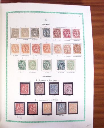 1876-1998, Collection de timbres de France en 6 albums