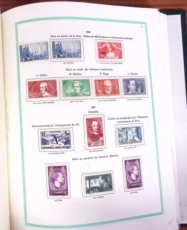 1876-1998, Collection de timbres de France en 6 albums