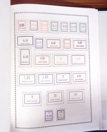 1876-1998, Collection de timbres de France en 6 albums