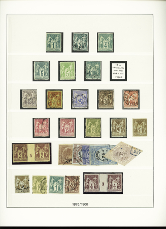 1849-1940, Collection de neufs et d'oblitérés avec