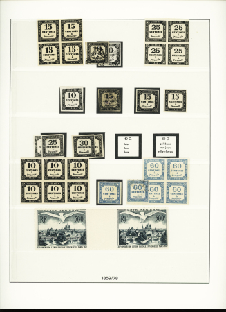 1849-1940, Collection de neufs et d'oblitérés avec