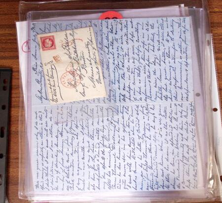 1861-63, Lot de 11 lettres datant de la guerre de Sécession,