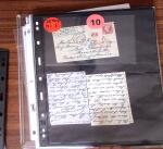 1861-63, Lot de 11 lettres datant de la guerre de Sécession,