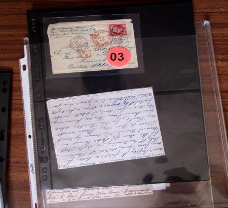 1861-63, Lot de 11 lettres datant de la guerre de Sécession,