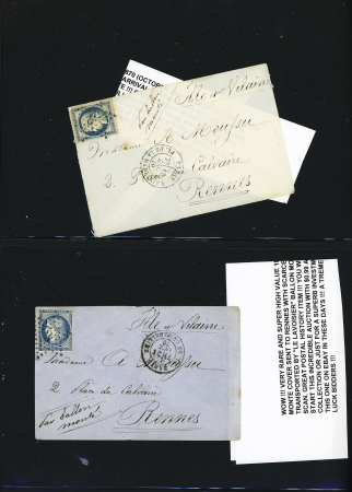 1870-71, Ensemble de 18 ballons montés, la plupart