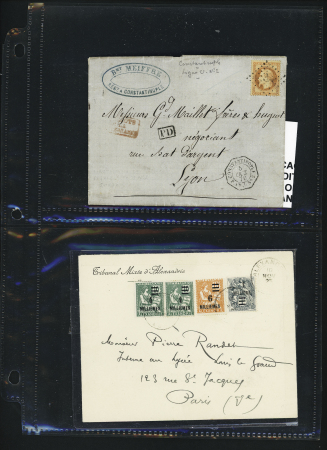 1870-1942, Bel ensemble de 23 lettres des colonies à